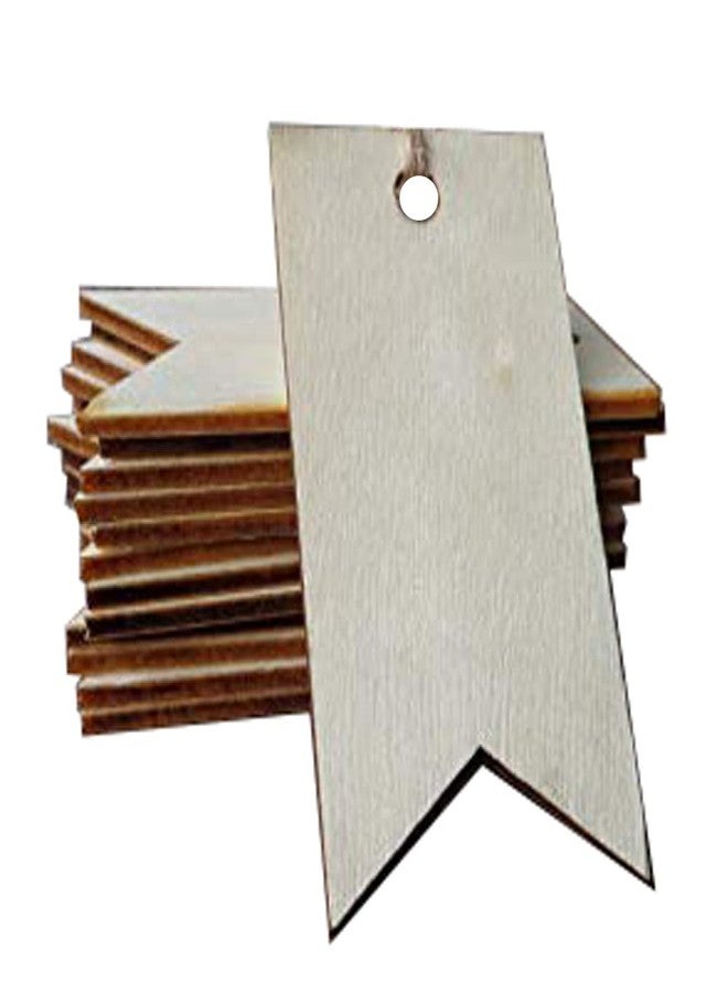 ROOT KRAFT [50pcs]-[ 5cmx3.5cm]-Rectangle Wooden Pine MDF Cutouts Unfinished Tags for Key Chain,Slices Crafts,Xmas Holiday Hanging Decorations,Painting Wood Craft,MDF Plains,Resin Art Work - Image 5
